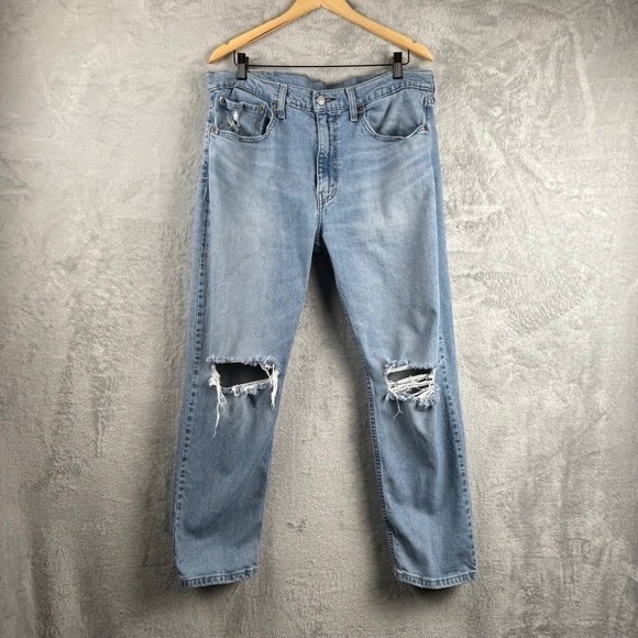 Levi's Jeans Men's 38 x 30 Light Wash 502 Taper Fit 295070899 - Picture 1 of 10